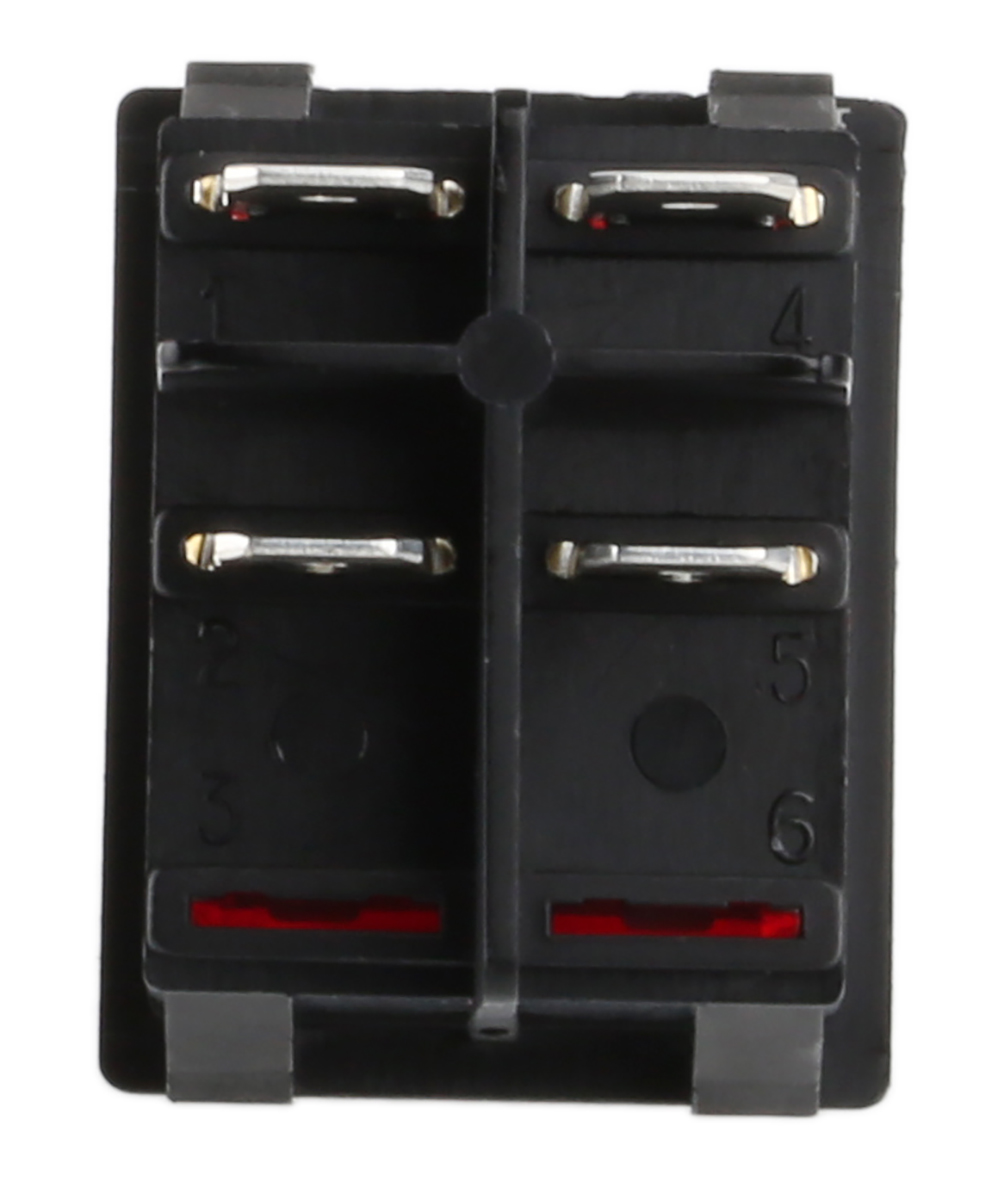 Molveno Illuminated DPST, On-Off Rocker Switch Panel Mount
