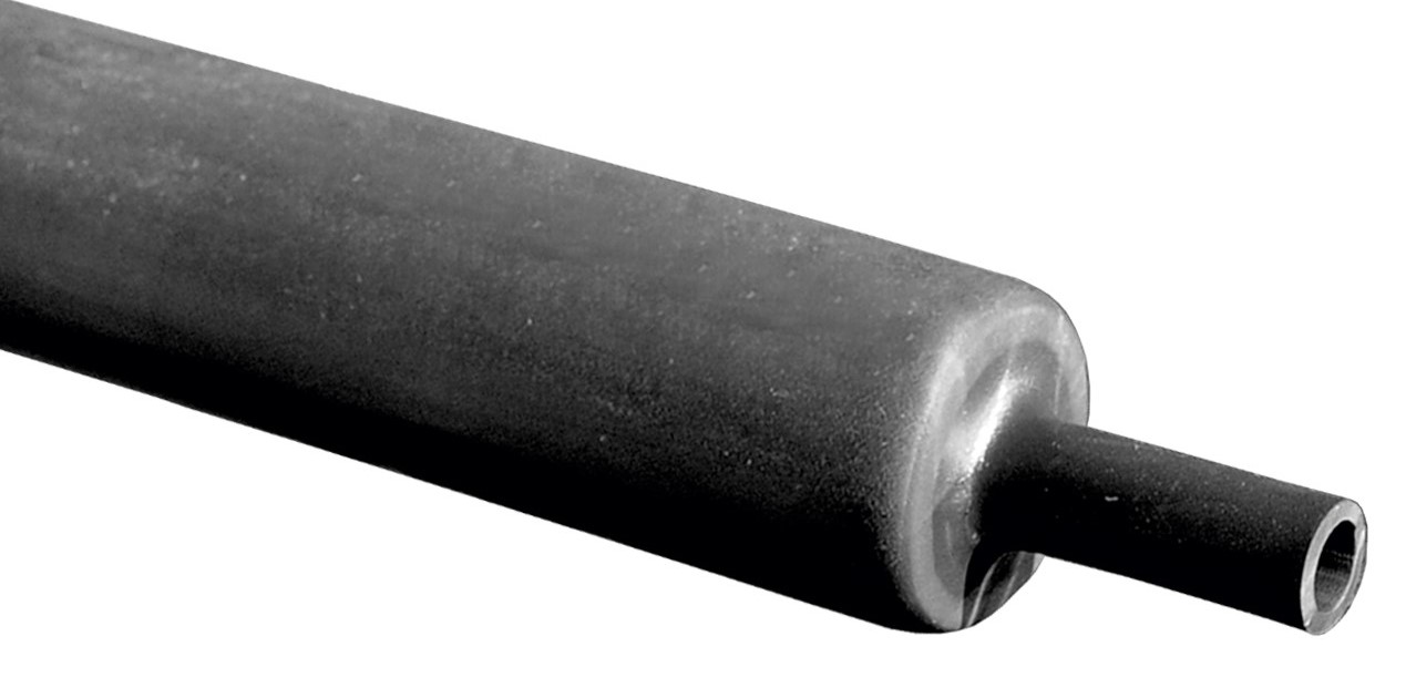 RS PRO Halogen Free Heat Shrink Tubing, Black 30mm Sleeve Dia. x 100cm Length 3:1 Ratio
