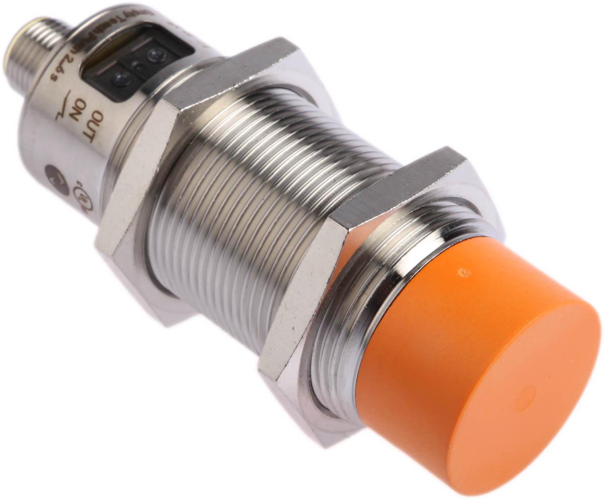 ifm electronic Capacitive Threaded Barrel Proximity Sensor, M30, 15 mm Detection, PNP NO/NC, 10 → 36 V dc