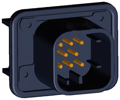 TE Connectivity, AMPSEAL Automotive Connector Plug Black Panel Mount 8 Way, Solder Termination 1-776280-1