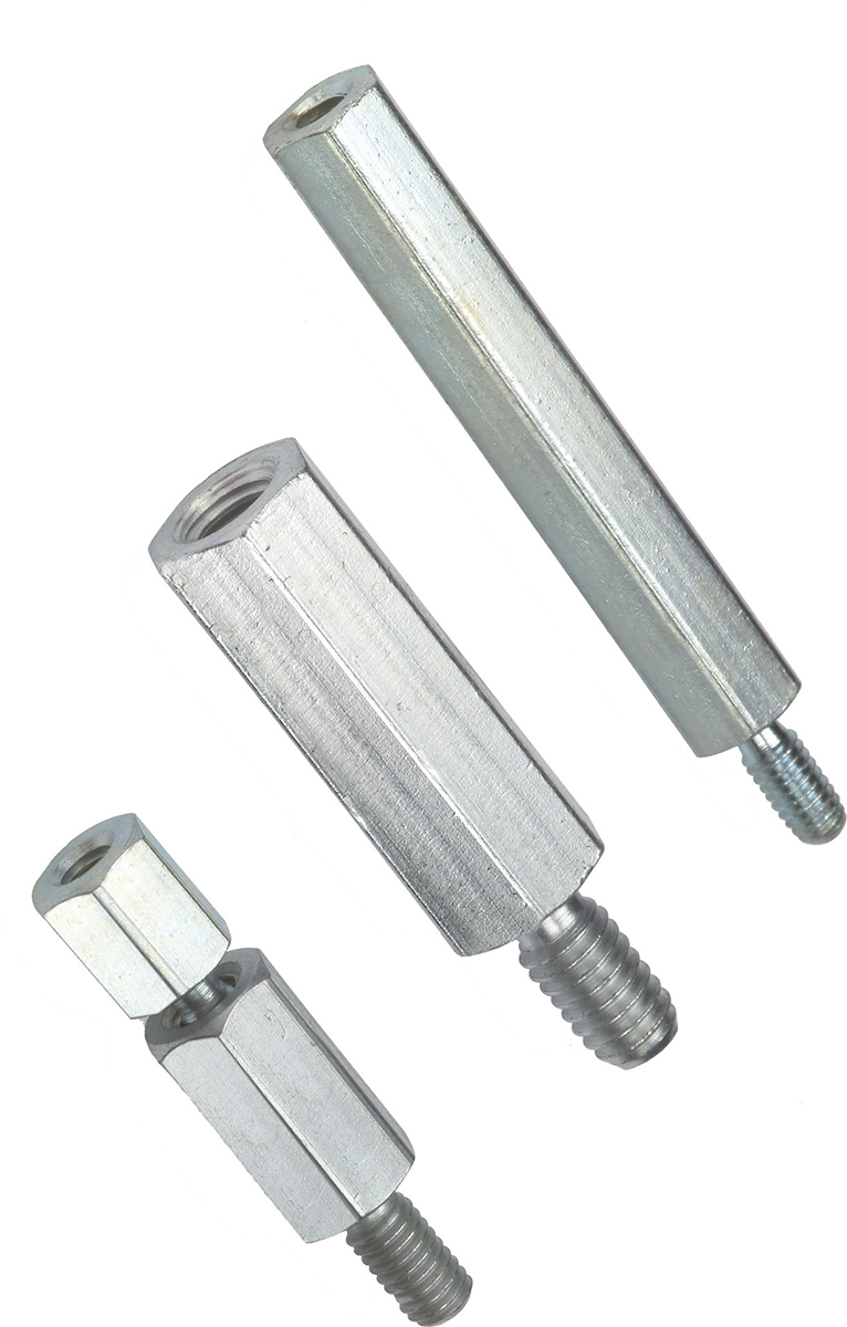 Wurth Elektronik Standoff, M3 Thread, 8mm Body, Steel, Male/Female, 6mm Stud