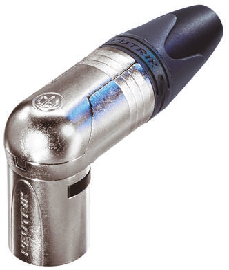Neutrik Cable Mount XLR Connector, Right Angle, Male, 50 V, 4 Way, Silver Plating