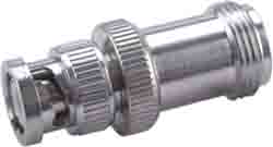 Huber+Suhner Straight RF Adapter BNC Plug to N Socket 4GHz
