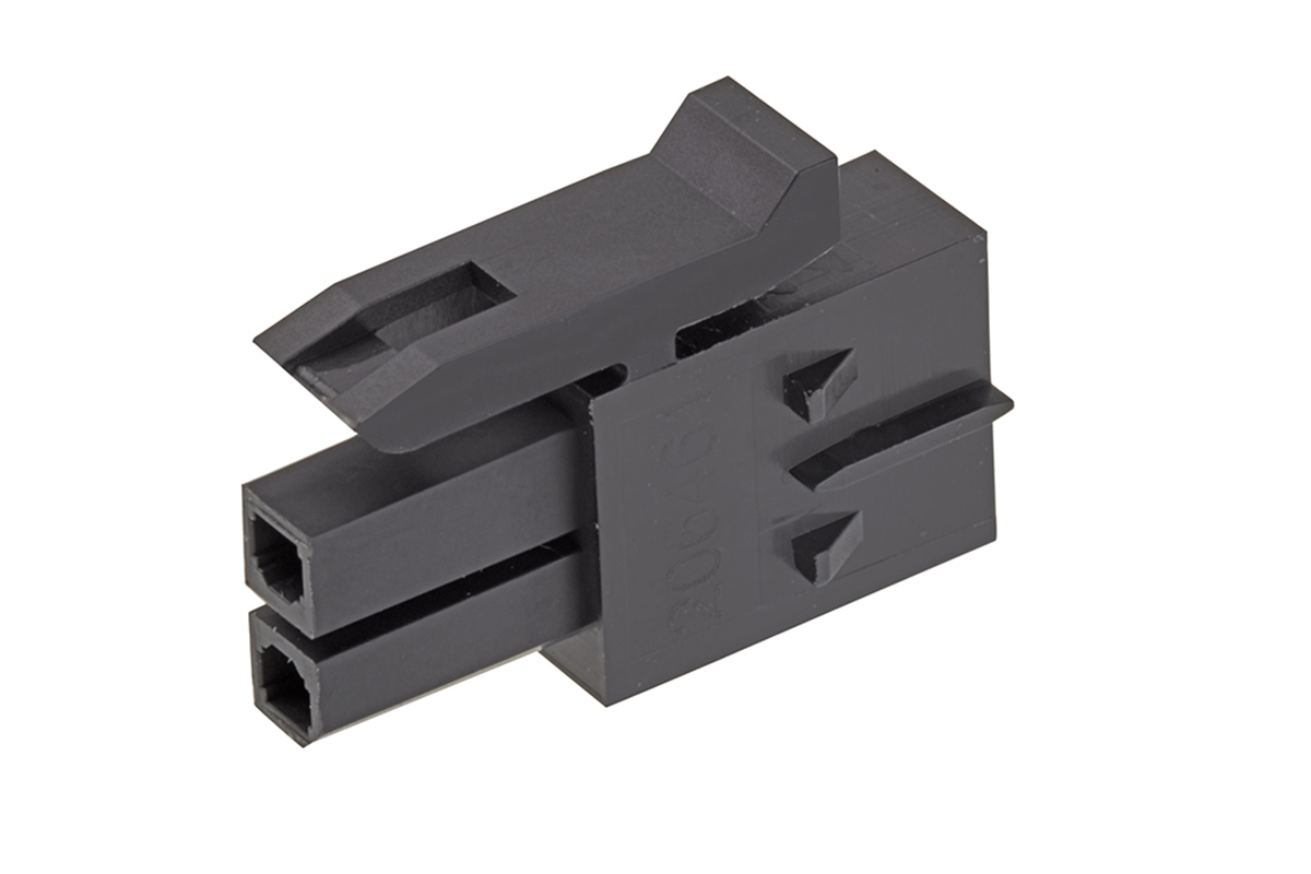 Molex Female PCB Connector Housing, 3mm Pitch, 2 Way, 2 Row