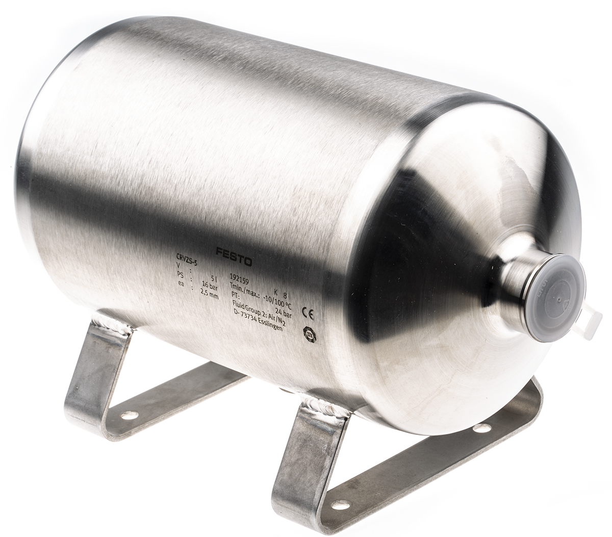 Festo Air Reservoir 5 l, G 1, CRVZS Series, 16bar