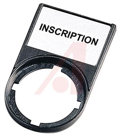Eaton Legend Plate for Use with 22.5 mm Modular Pushbuttons, Hand - O - Auto