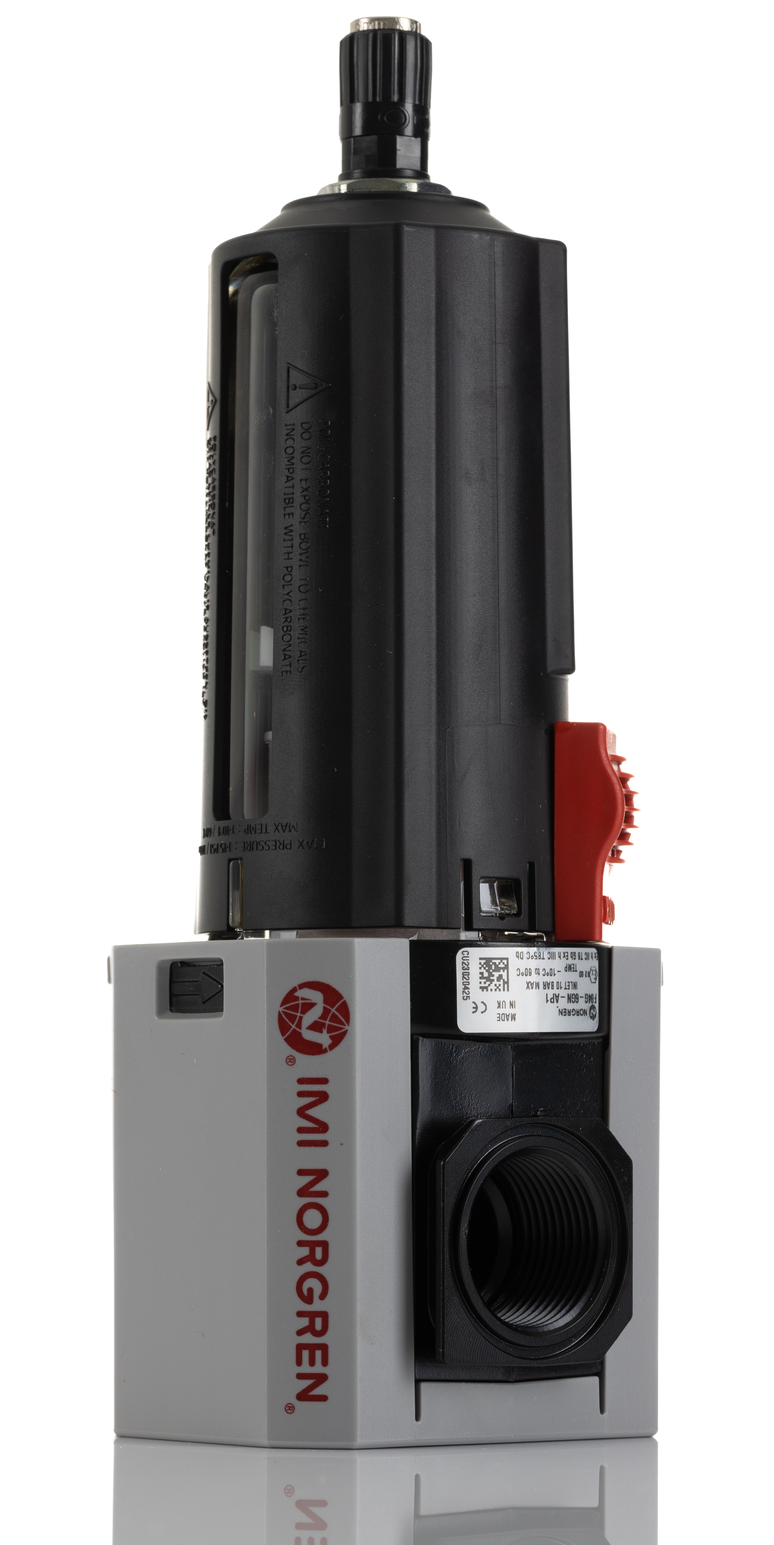 Norgren Excelon Plus series 5μm G 3/4 0.3bar to 10 bar Pneumatic Filter 4680L/min max with Automatic drain