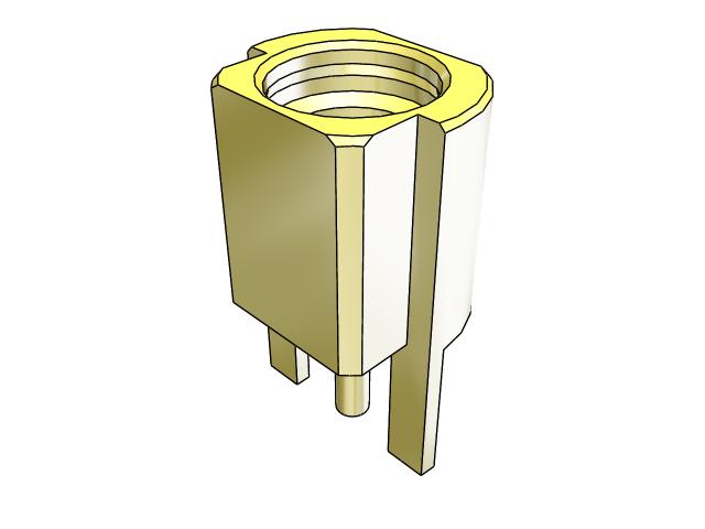 Samtec MMCX Series, Jack Edge Mount MMCX Connector, 50Ω, Solder Termination, Straight Body