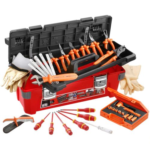 Facom 19 Piece Insulated Tool Tool Kit with Box, Yes
