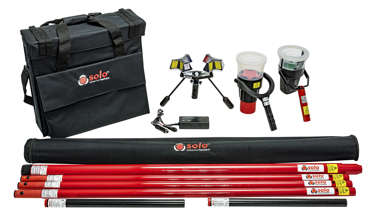 No Climb Solo Series Smoke and Heat Detector Kit, 9m Reach, Battery-Powered, Cordless