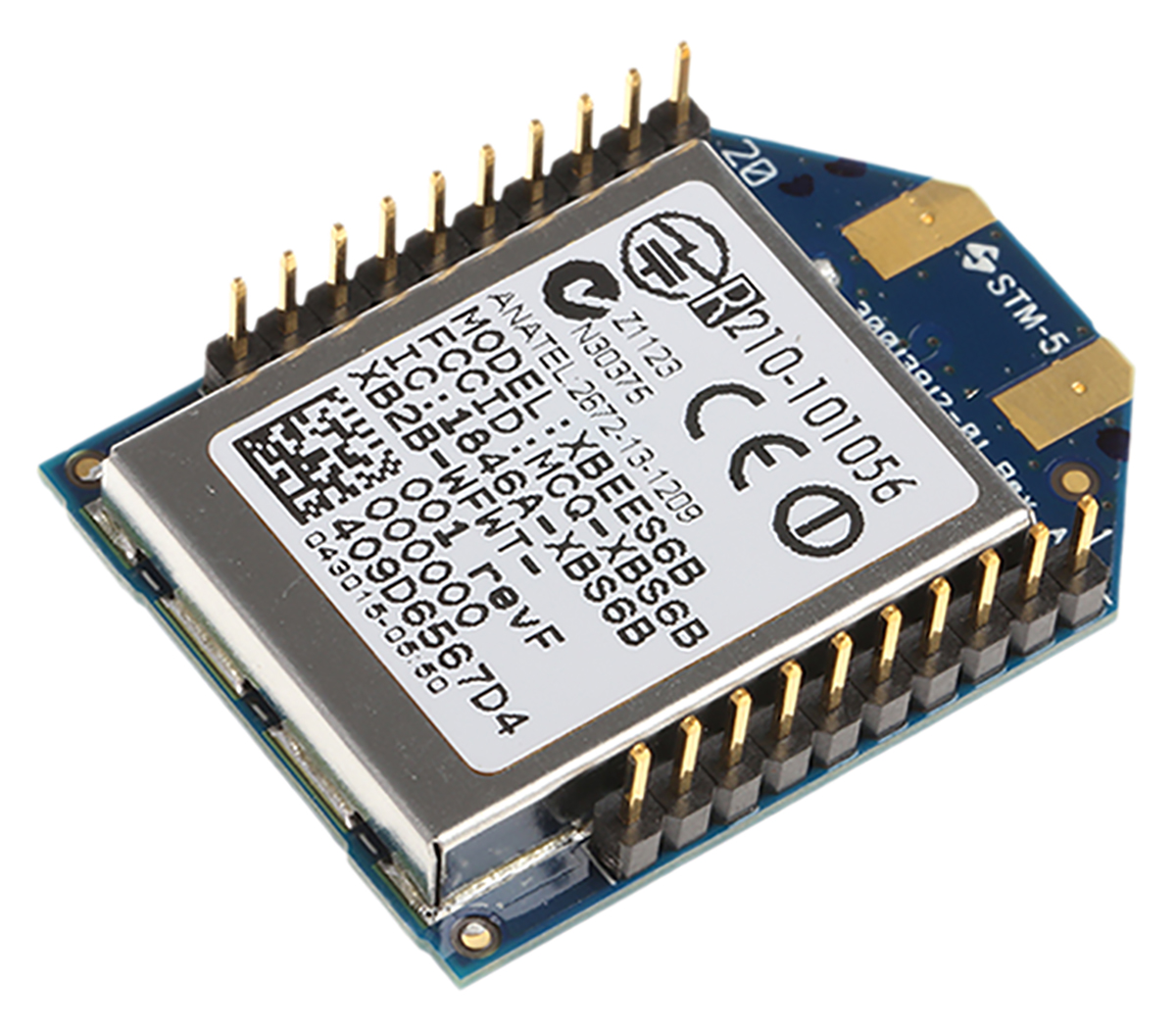 Digi International XB2B-WFWT-001 3.14 to 3.46V WiFi Module, 802.11b/g/n SPI, UART
