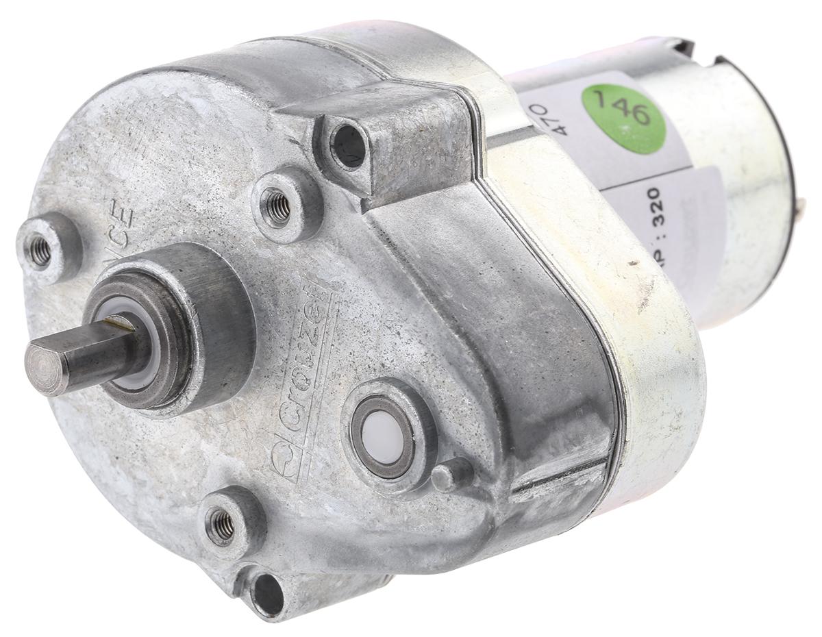 Crouzet Brushed Geared DC Geared Motor, 3 W, 24 V dc, 2 Nm, 13 rpm, 6mm Shaft Diameter