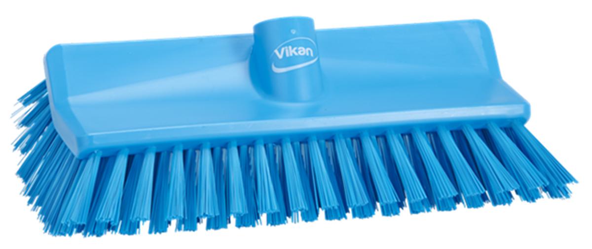 Vikan Medium Bristle Blue Scrubbing Brush, 41mm bristle length, Polyester bristle material