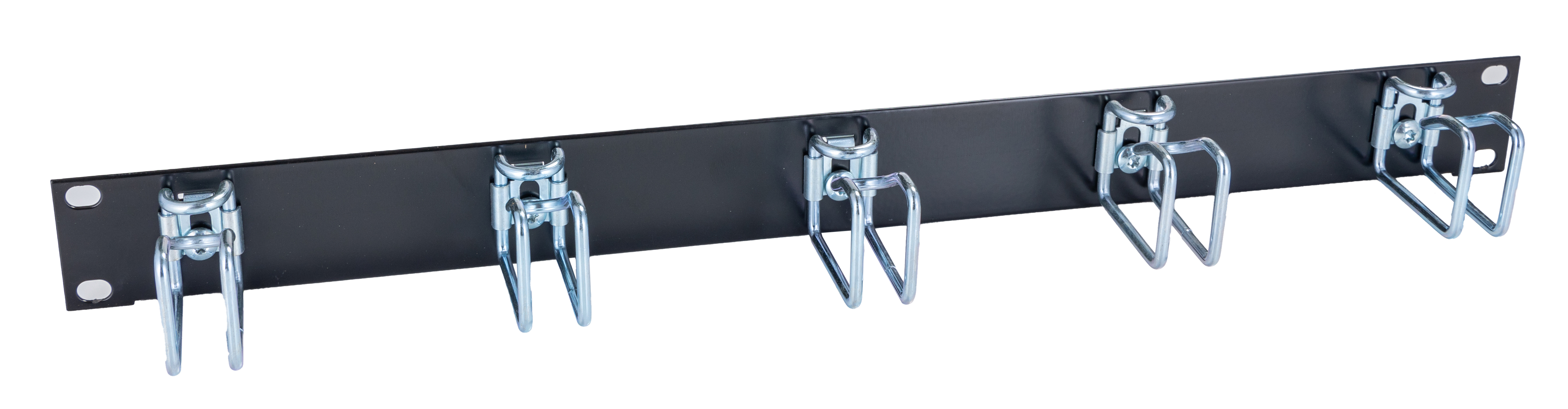 Rittal Steel Cable Management Panel for Use with Horizontal Management of the Patch Cables, 5 Rings