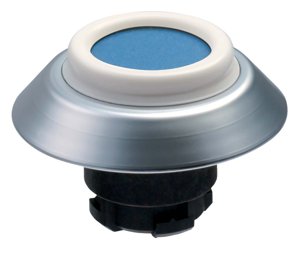 Schmersal NDTBL Series Blue Illuminated Momentary Push Button, 22.3mm Cutout, IP67, IP69K