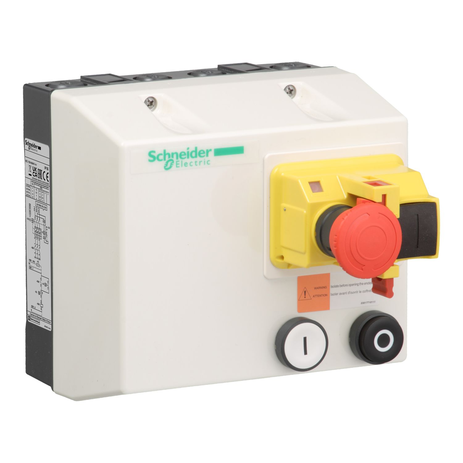 Schneider Electric TeSys Motor Starter, 0.18 kW, 380 → 400 V ac, 1 Phase, IP55