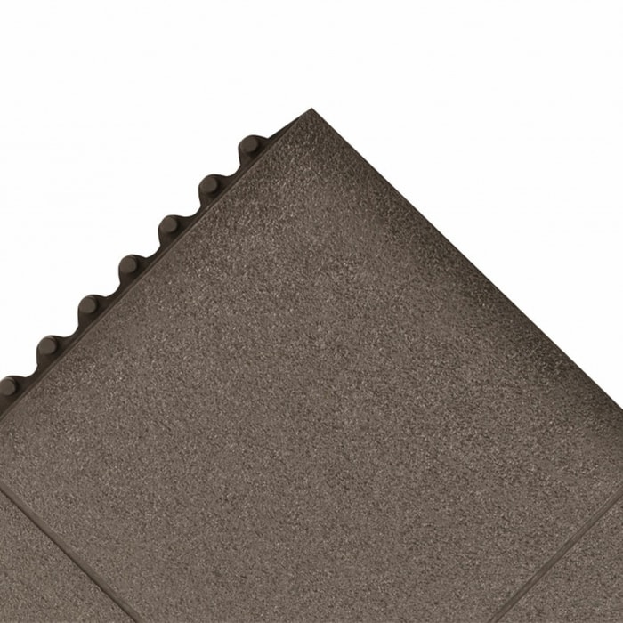 Notrax Black Anti-Slip Flooring Nitrile Rubber Heavy Duty Modular Rubber Mat 91cm x 91cm x 19mm