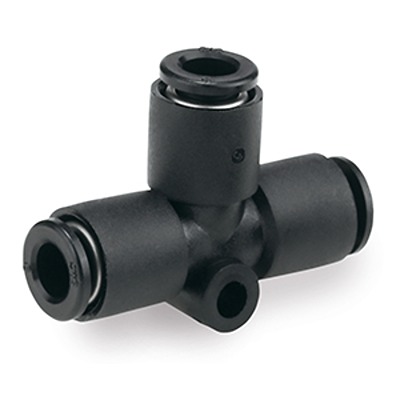 SMC KQ-X1744 Series Union Tee, 6 mm to 6 mm, Tube-to-Tube Connection Style, KQT06-00-X1744