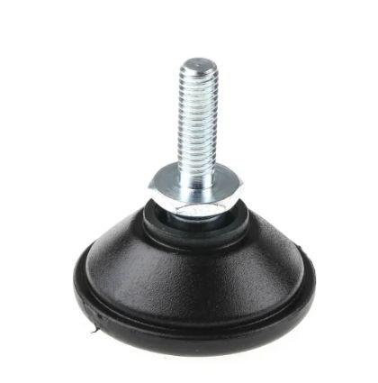 Nu-Tech Engineering M6 PA Reinforced Nylon Levelling Adjustable Foot, 300kg Static Load Capacity
