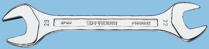 Facom 44 Series Double Ended Open Spanner, 8mm, Metric, Double Ended, 137 mm Overall