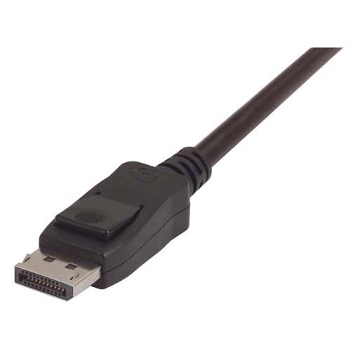 L-Com Male DisplayPort to Male DisplayPort, PVC  Cable, 2m