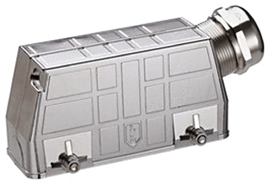 EPIC H-BE Heavy Duty Power Connector Hood, 24 Contacts