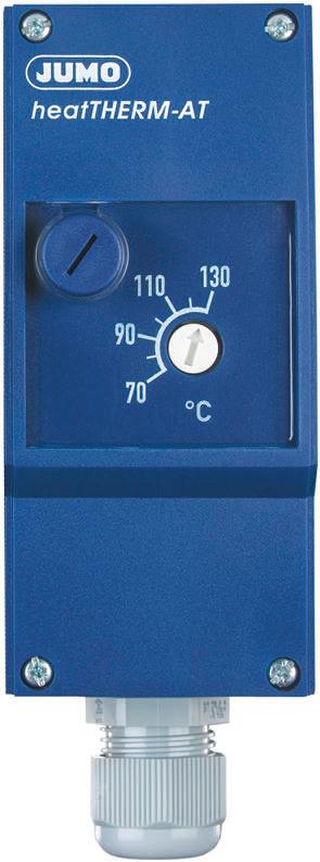 Jumo Capillary Thermostat, +130°C Max, SPST, Automatic Reset, Surface Mount