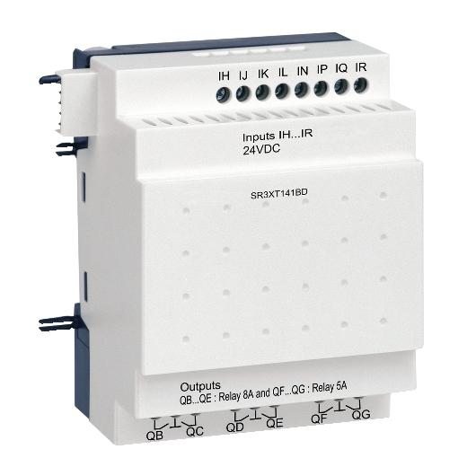 Schneider Electric Zelio Logic Series I/O module for Use with Zelio Logic Modules, 24 V dc Supply, Relay Output,