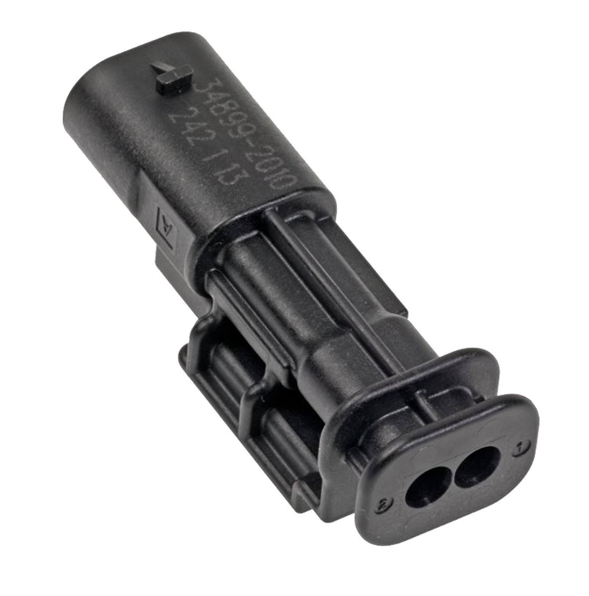Molex, MXP120 Automotive Connector Plug Black 2 Way, Crimp Termination 34899-2020
