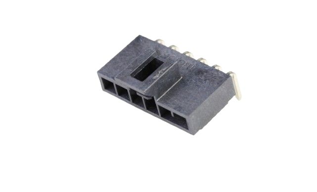 Molex Nano-Fit Series Right Angle Through Hole PCB Header, 6 Contact(s), 2.5 mm Pitch, 1 Row, Shrouded