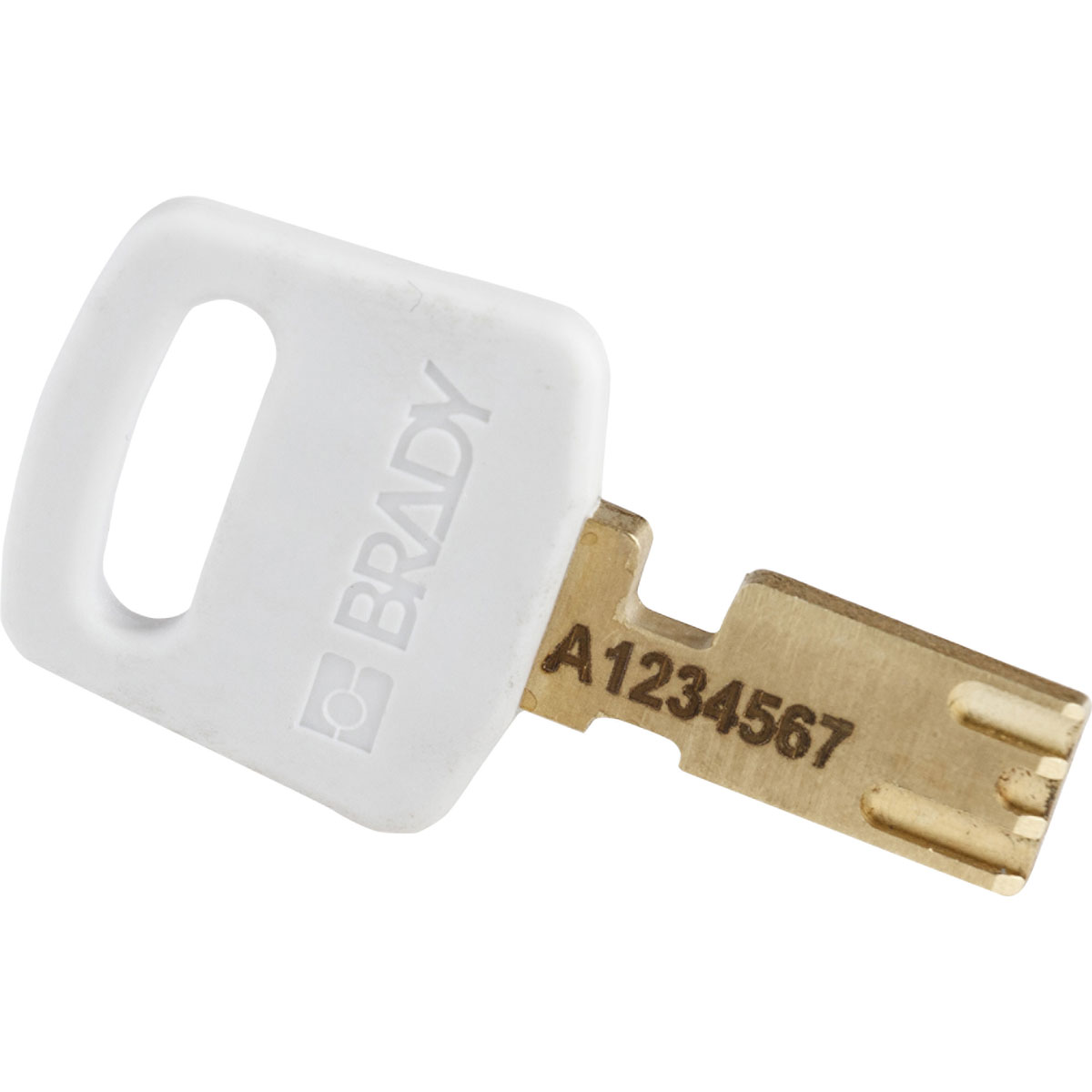 Brady LOTO-101 Key Weatherproof Nylon Padlock, 6.35mm Shackle, 38.00mm Body