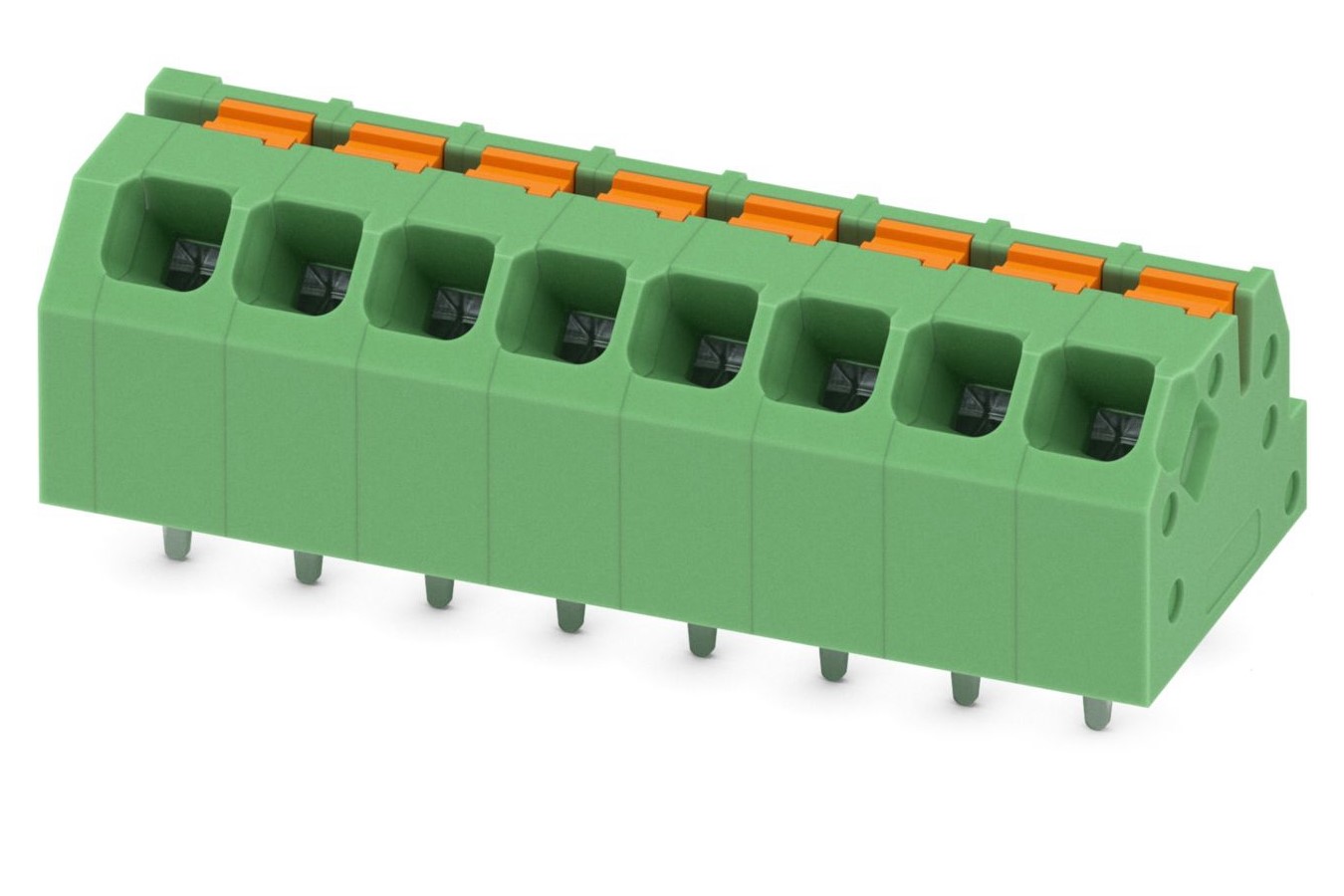 Phoenix Contact SPTAF 1/ 8-3.5-IL Series PCB Terminal Block, 8-Contact, 3.5mm Pitch, Through Hole Mount, 1-Row, Screw