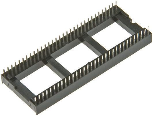 Winslow 1.77mm Pitch Vertical 28 Way, Through Hole Stamped Pin Open Frame IC Dip Socket, 10A