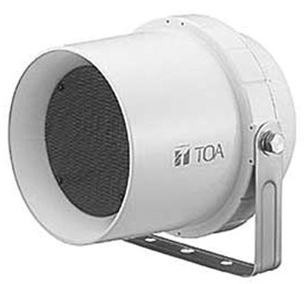 TOA CS-64 6W White Horn Speaker, 130 Hz → 13000 Hz, 1.7 kΩ, 830 Ω, IP64
