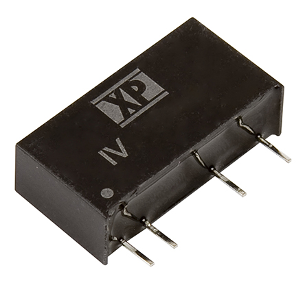 XP Power IV DC-DC Converter, 15V dc/ 66mA Output, 4.5 → 5.5 V dc Input, 1W, Through Hole, +85°C Max Temp -40°C