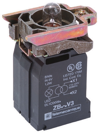 Schneider Electric Harmony XB4 Series Light Block, White Light