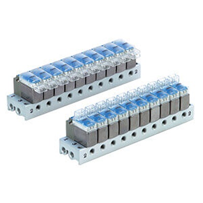 SMC VV100 series 16 station M5 x 0.8 Manifold Base, VV100-S41-16-M5