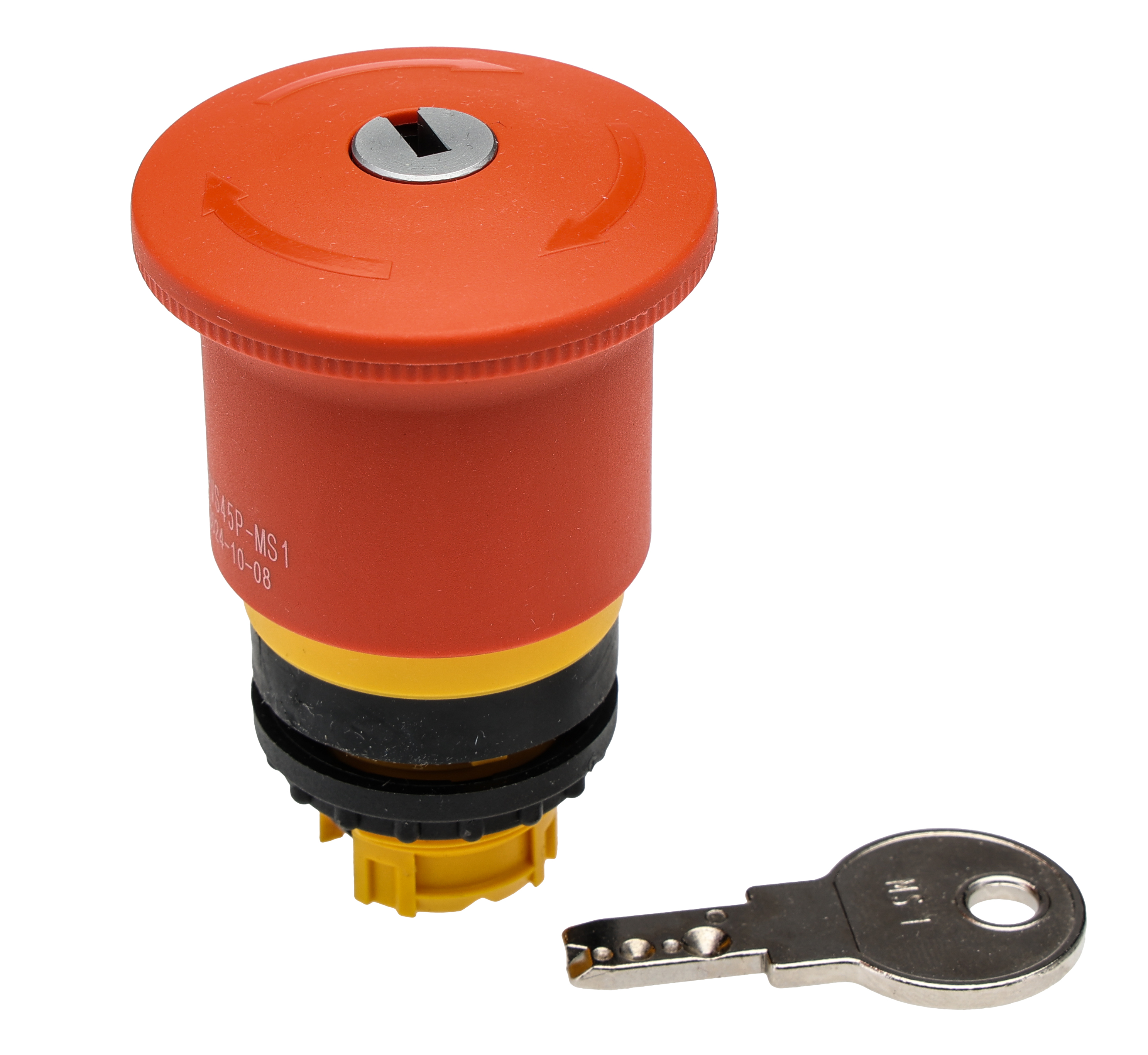 Eaton RMQ Titan M22 Series Key Release Emergency Stop Push Button, 22mm Cutout, IP67