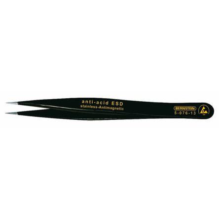 Bernstein 120 mm, Stainless Steel, Pointed, ESD Tweezers