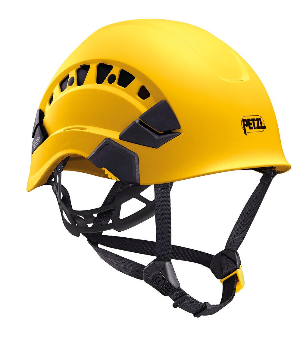Petzl VERTEX VENT Black, Yellow Safety Helmet with Chin Strap, AdjustableVentilated