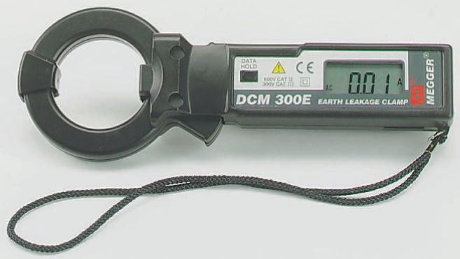 Megger DCM300E Leakage Clamp Meter, Max Current 300A ac CAT II 600 V, CAT III 500 V With UKAS Calibration