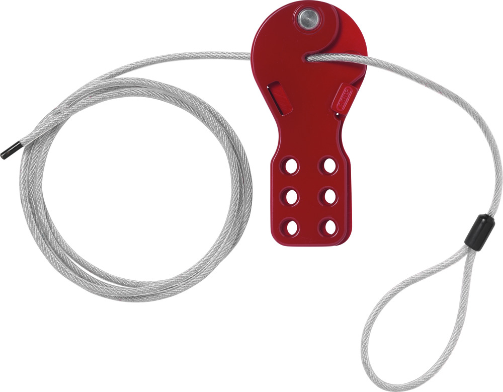 ABUS 6-Lock Plastic, Steel Cable Lockout