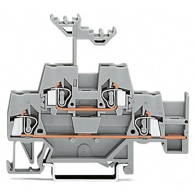 WAGO 280-520-1 280 Series Grey, 2.5mm², Double-Level, Cage Clamp Termination