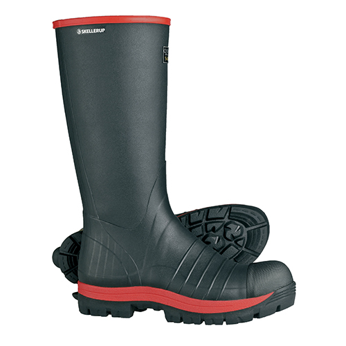 Goliath Quatro Black, Red Steel Toe Capped Unisex Safety Boot, UK 6, EU 40