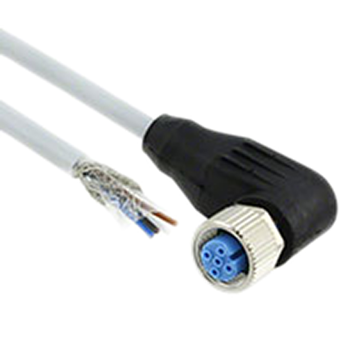 TE Connectivity Female 4 way M12 to Unterminated 4 way Free End Sensor Actuator Cable, 1.5 m