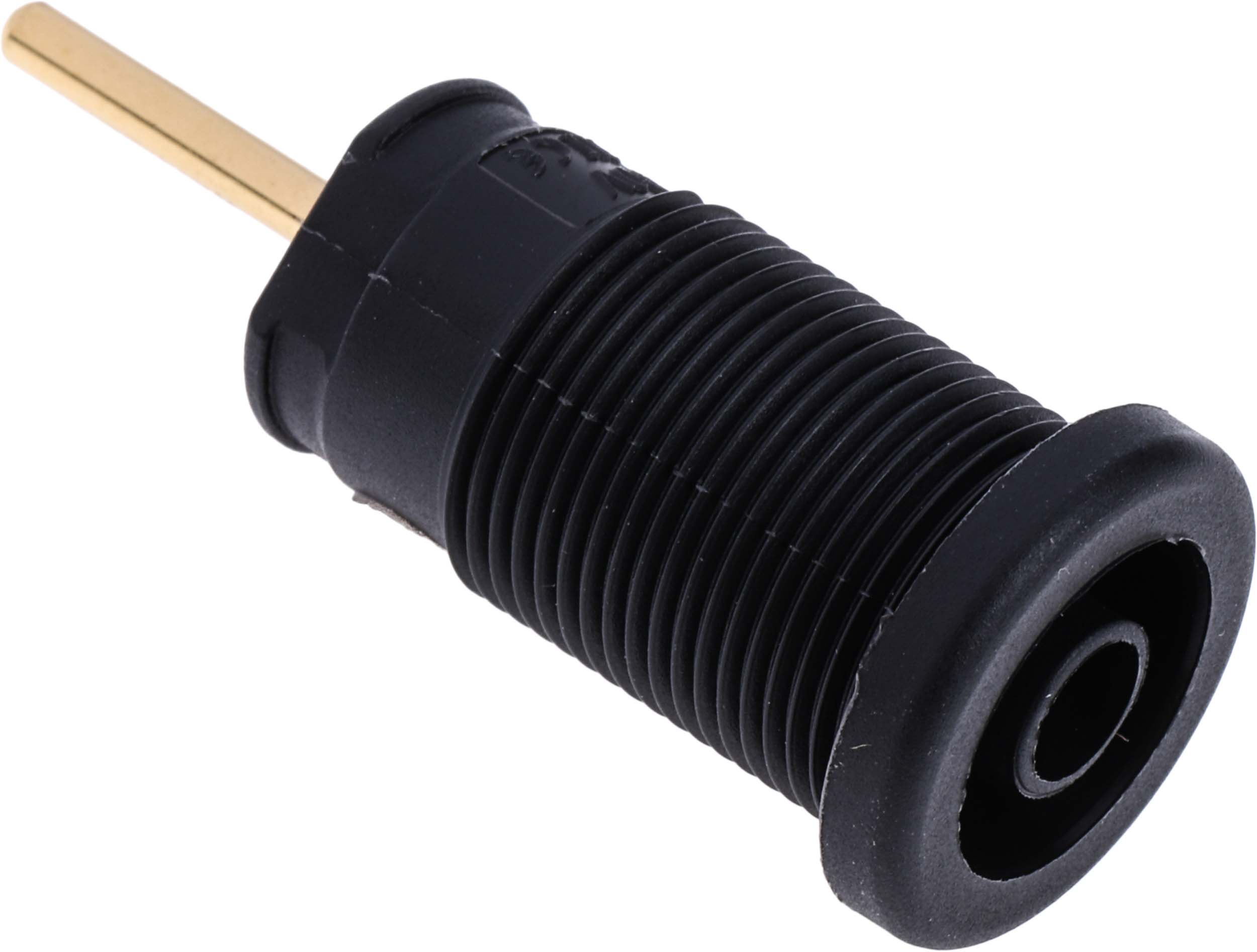 Hirschmann Test & Measurement Black Female Banana Socket, 4 mm Connector, Solder Termination, 24A, 1000V ac/dc, Gold
