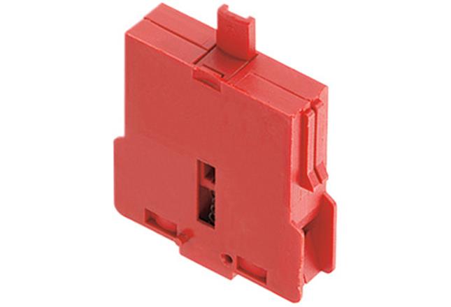 HARTING 09454530100 Series Contact Block for Use with Push Button, 5V, 1NC