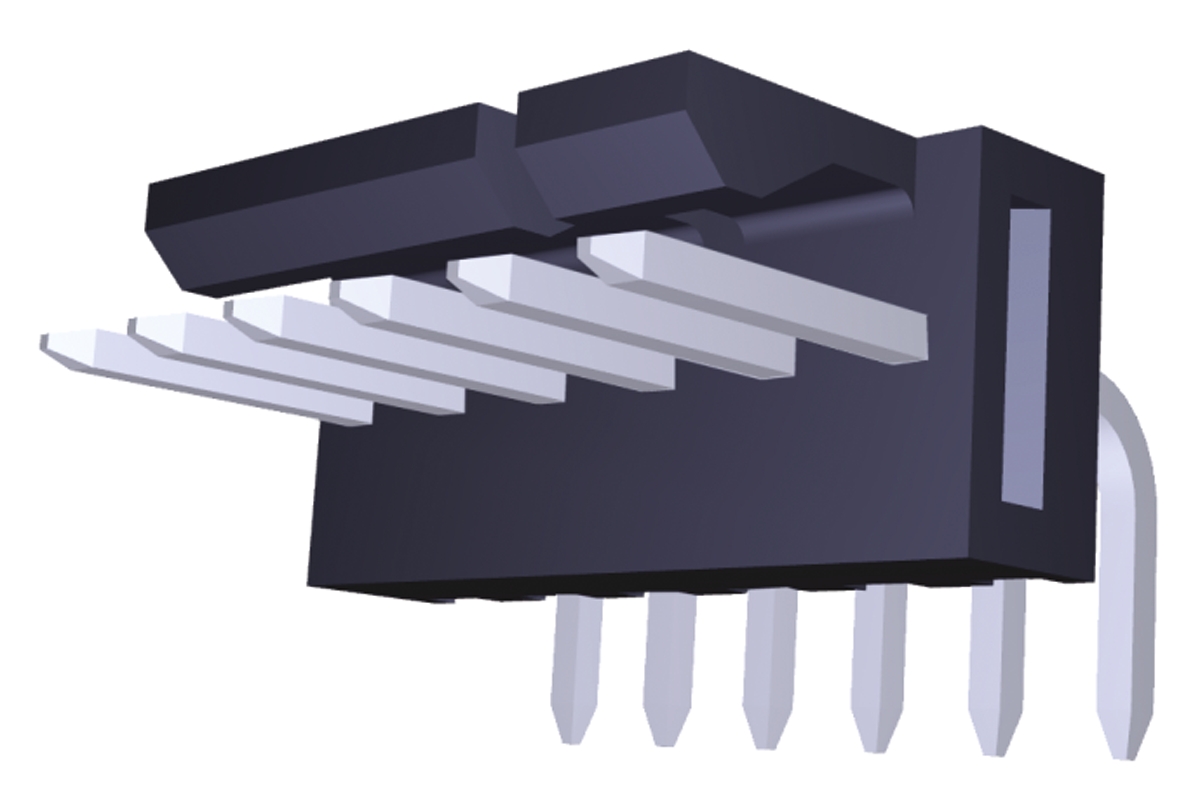 Molex KK 254 Series Right Angle Through Hole Pin Header, 6 Contact(s), 2.54 mm Pitch, 1 Row, Unshrouded