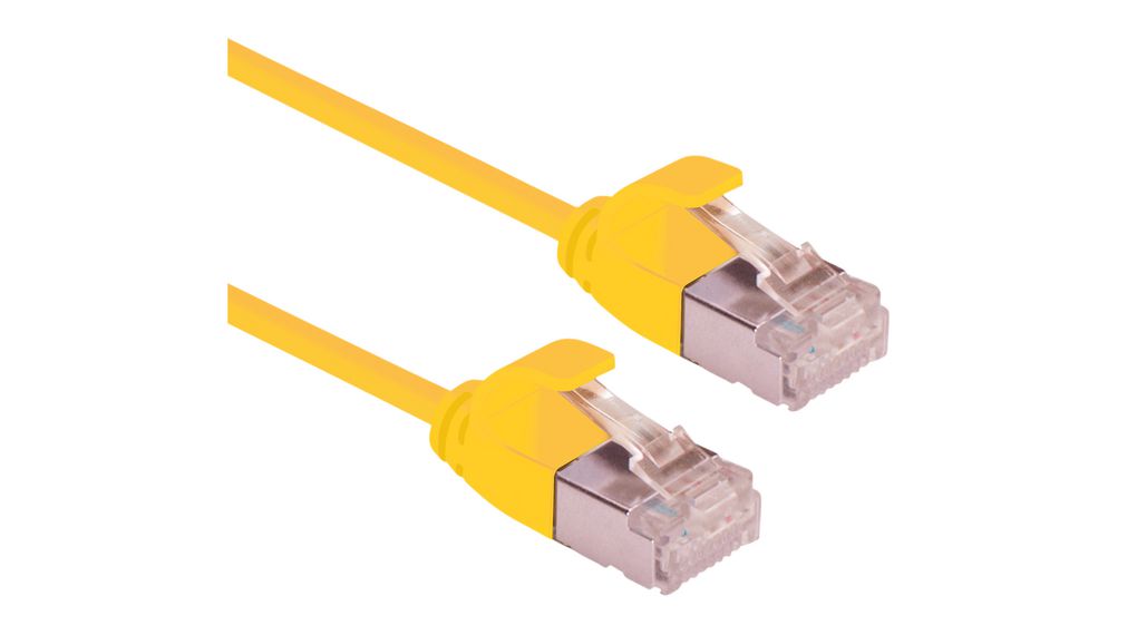 Roline21.15.33, 3m Cat6a, Yellow RJ45 to Male RJ45 Male, FTP LSZH Sheath