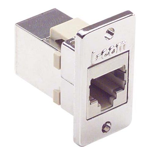L-Com ECF Series Single-Port RJ45 Ethernet Coupler, Cat3, Shielded